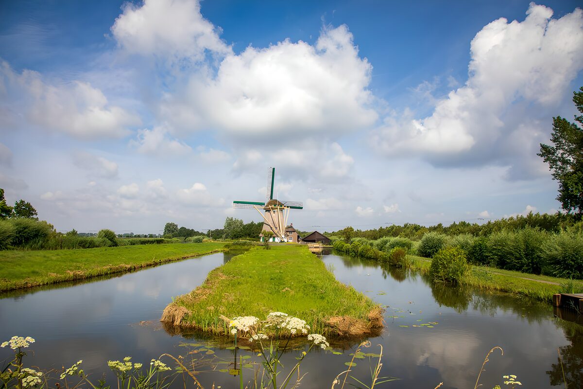 OCCOM1523705: Peaceful Dutch Countryside with Windmill