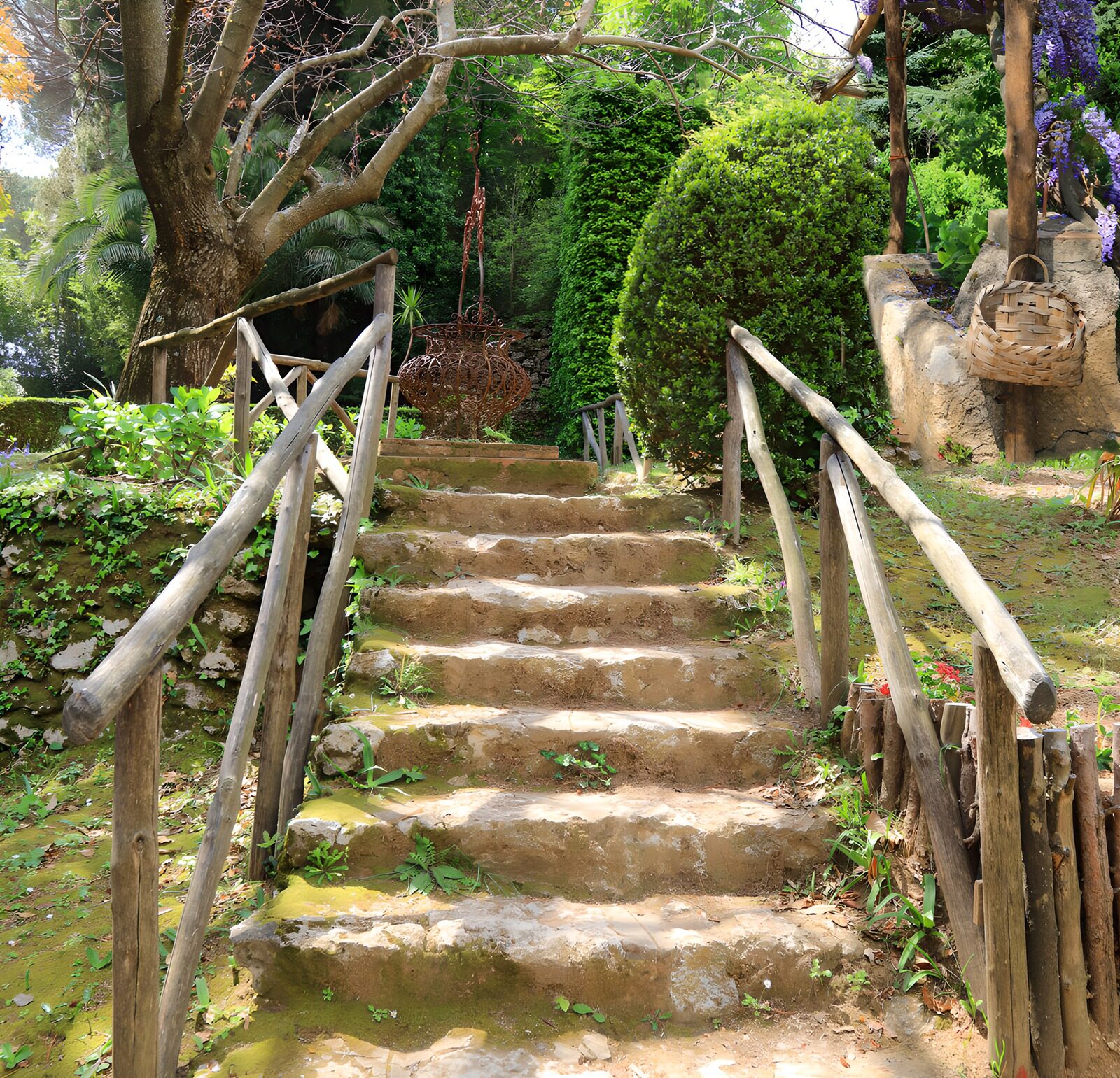 OCCOM9726699: Serene Garden Pathway Steps