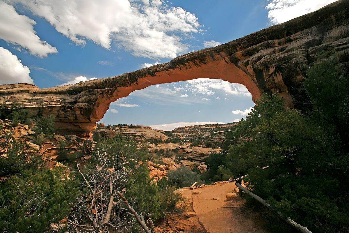 Natural Arch in Majestic Landscape