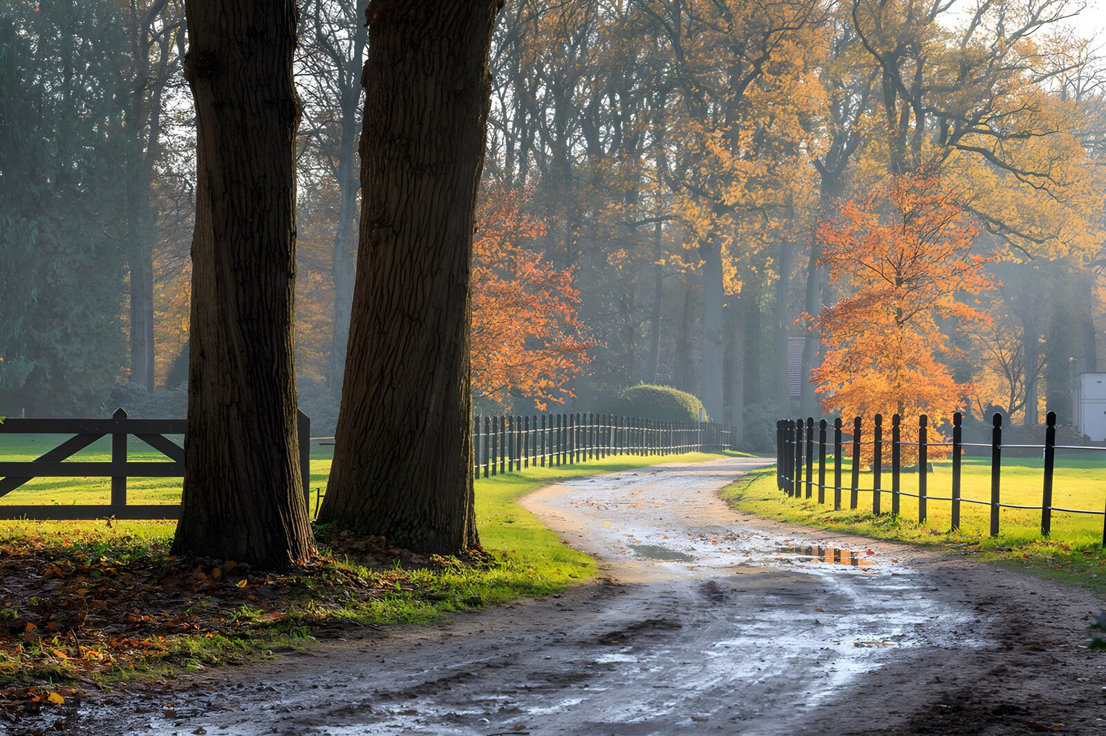 OCCOM3806536: Serene Autumn Pathway in the Forest