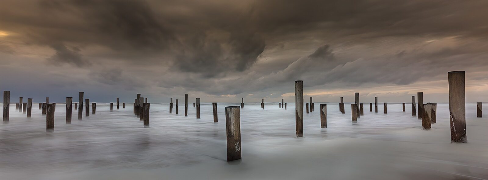 OCCOM9656745: Mysterious Seascape with Old Pillars
