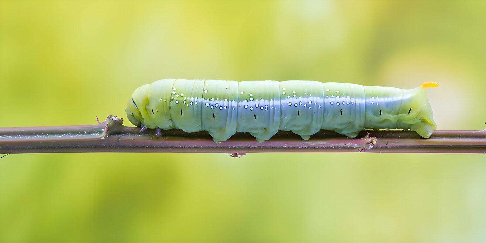 OCCOM8108997: Green Caterpillar on a Branch