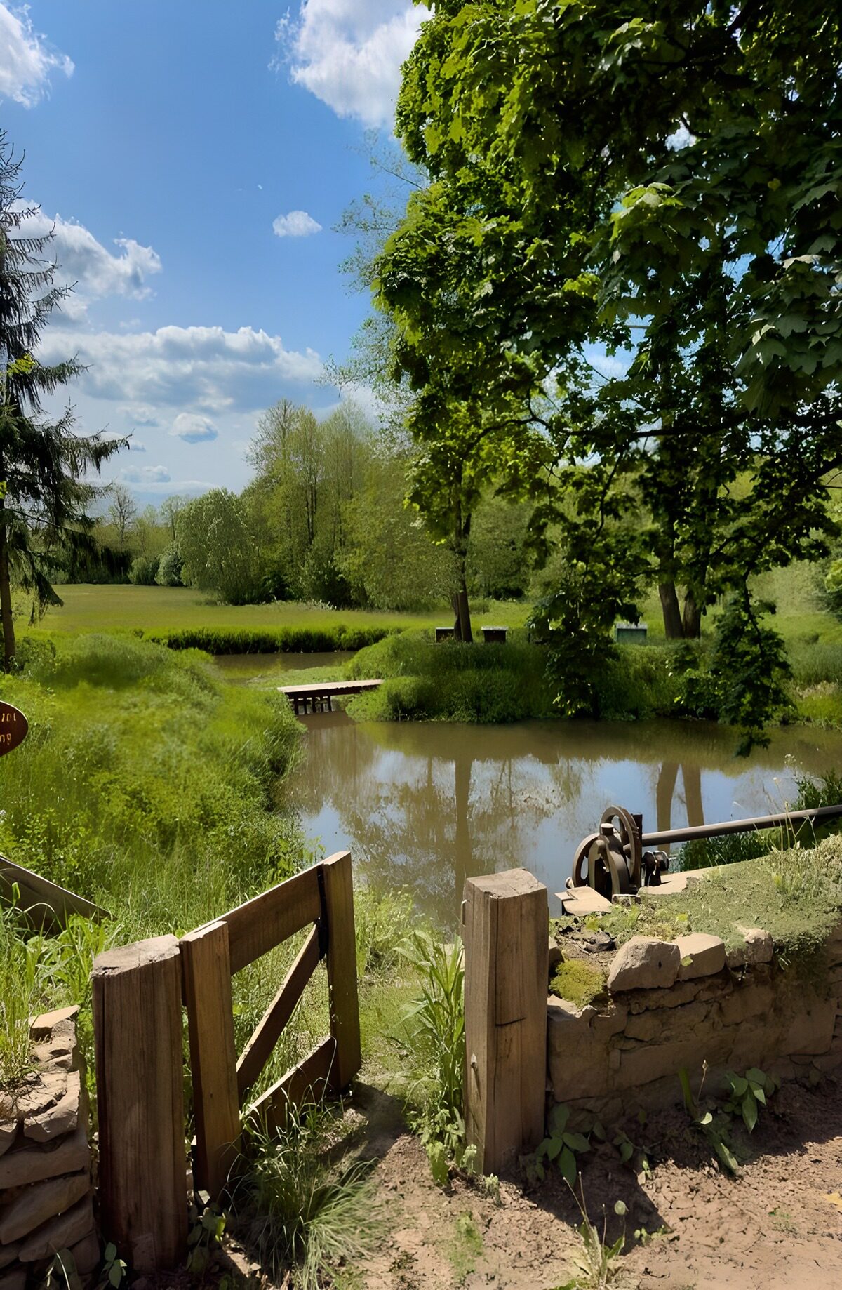Tranquil River Scene in Nature