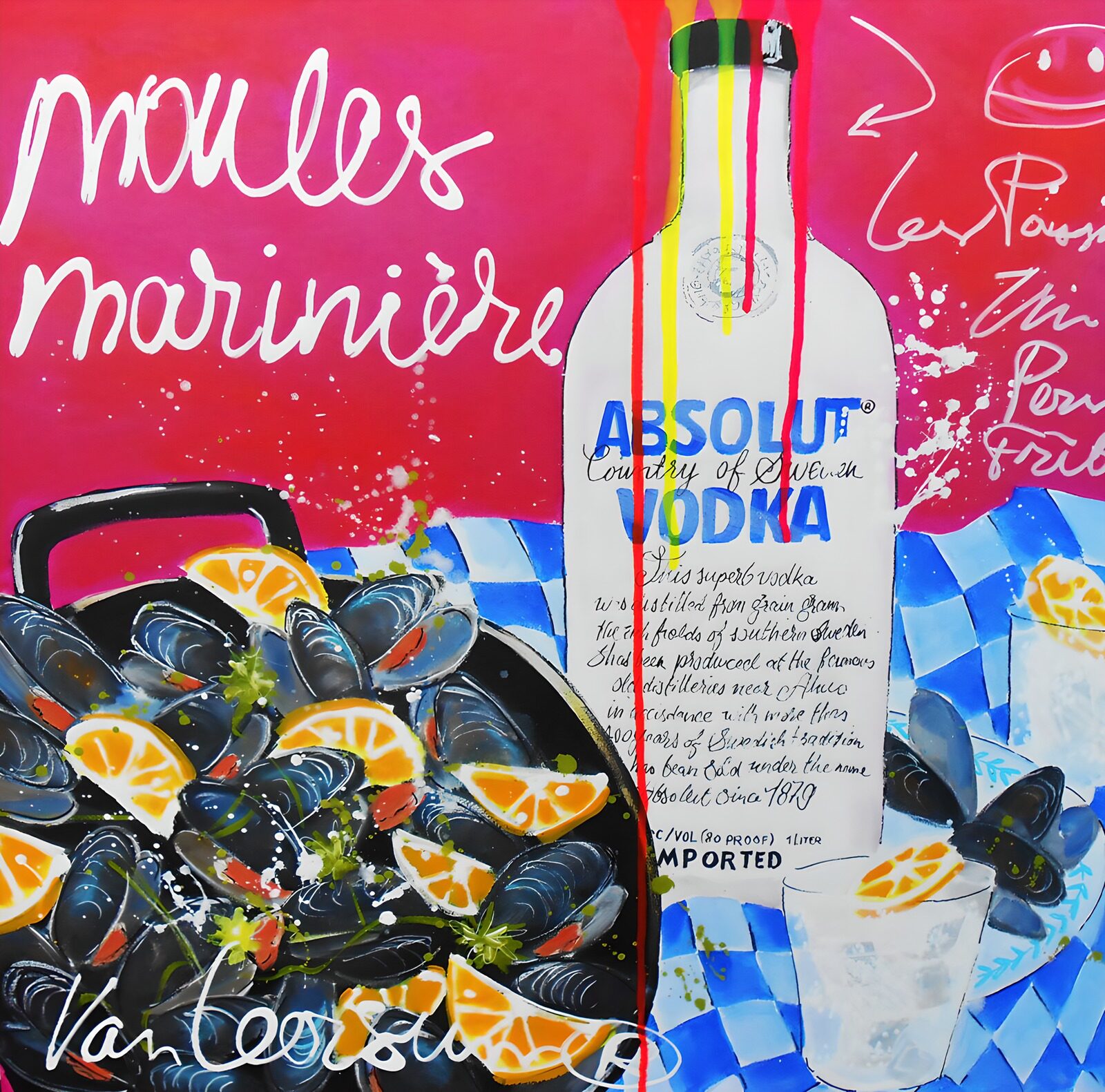 OCCOM9752640: Vibrant Seafood and Vodka Delight