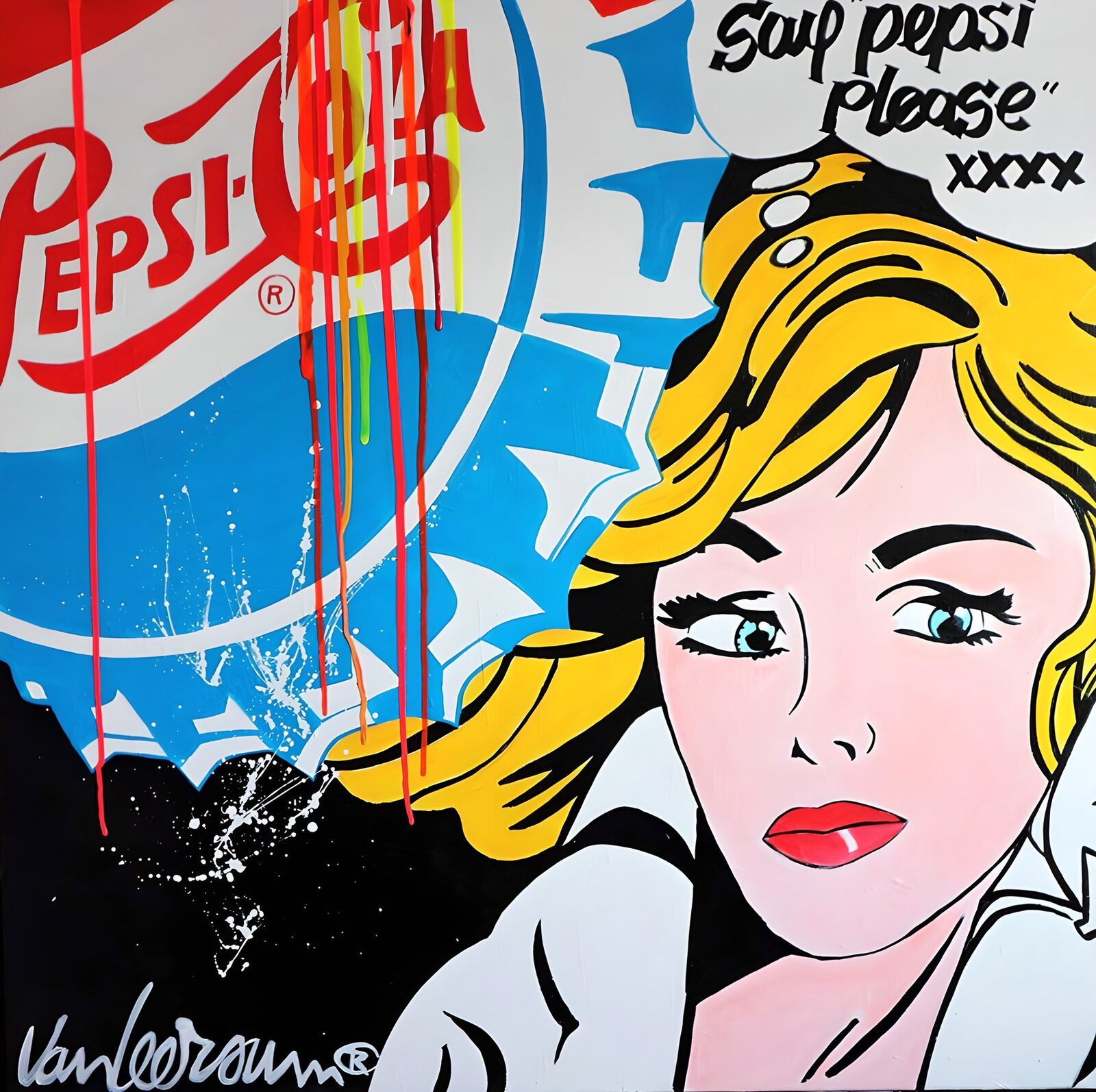 OCCOM6094521: Vintage Pop Art Pepsi Girl