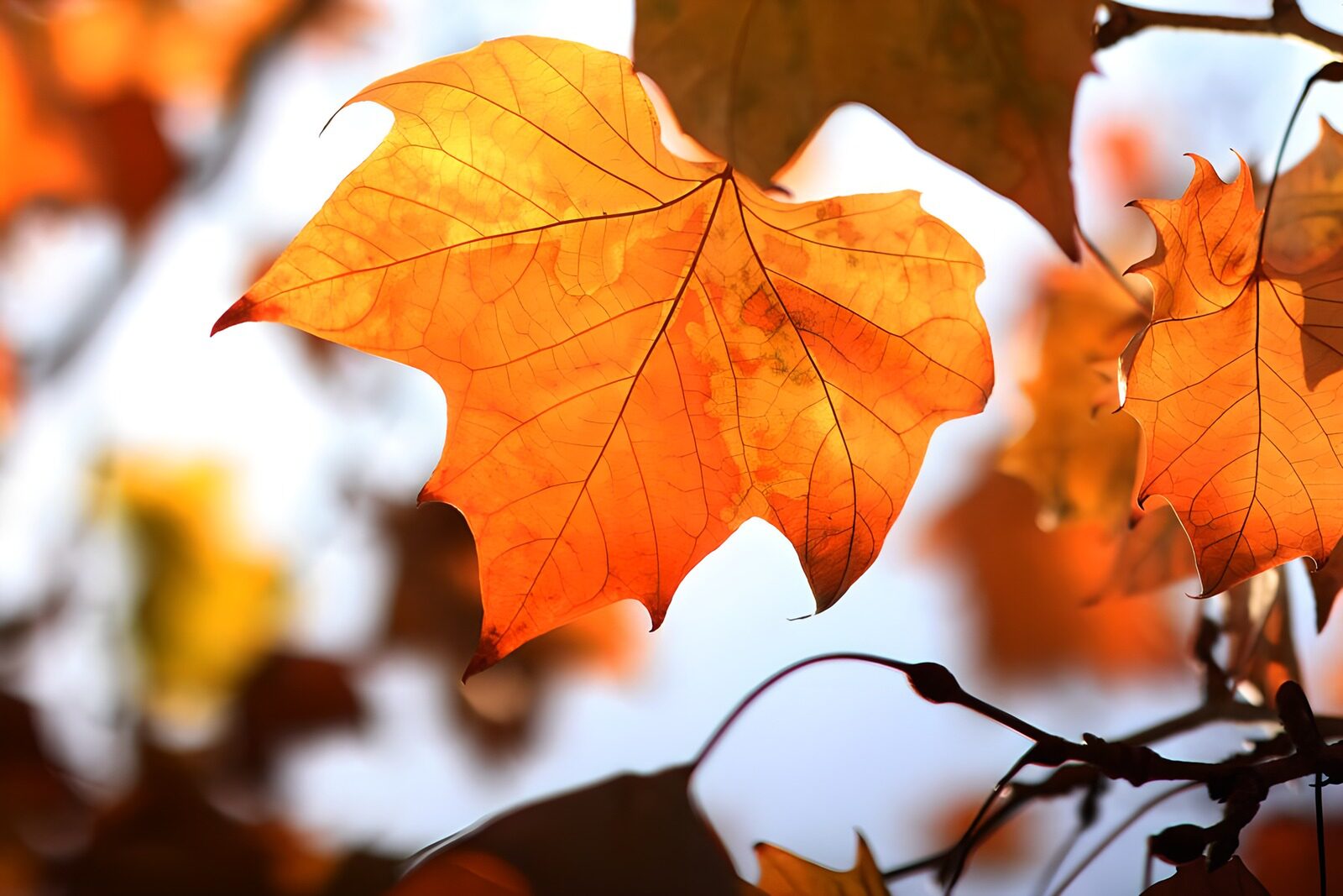 OCCOM3689740: Autumn Leaves Glowing in the Sunlight