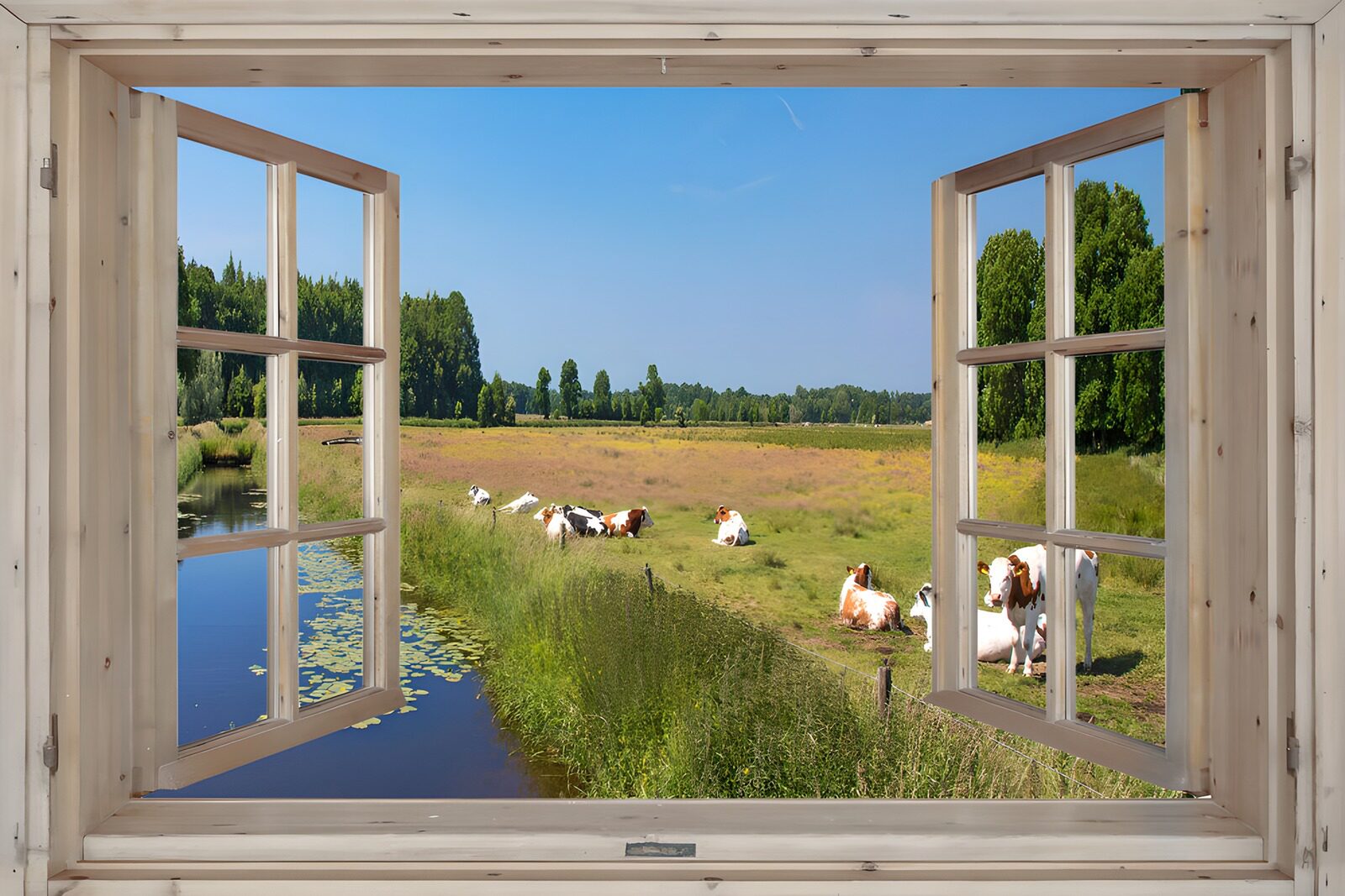 OCCOM5480547: Tranquil Pastoral View from a Window