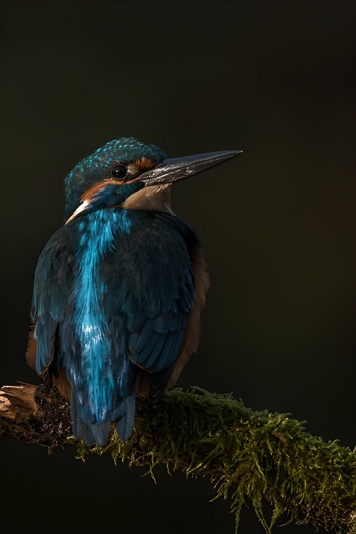 Radiant Kingfisher Perched on a Branch