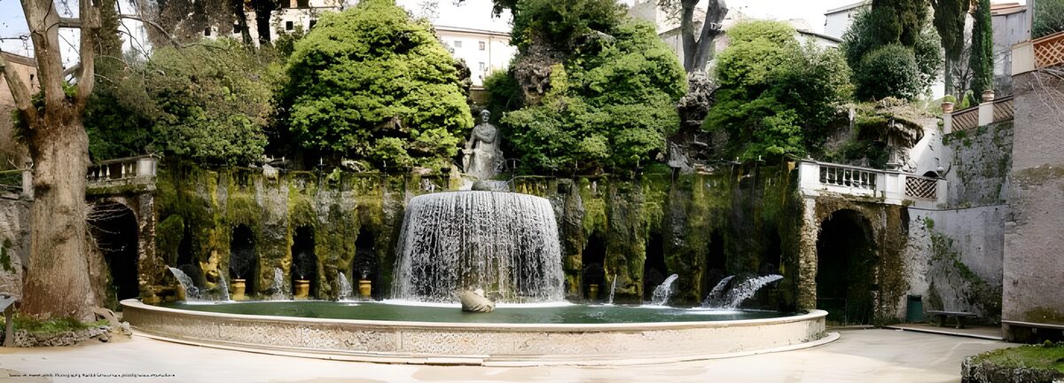 Enchanting Fountain in a Serene Garden