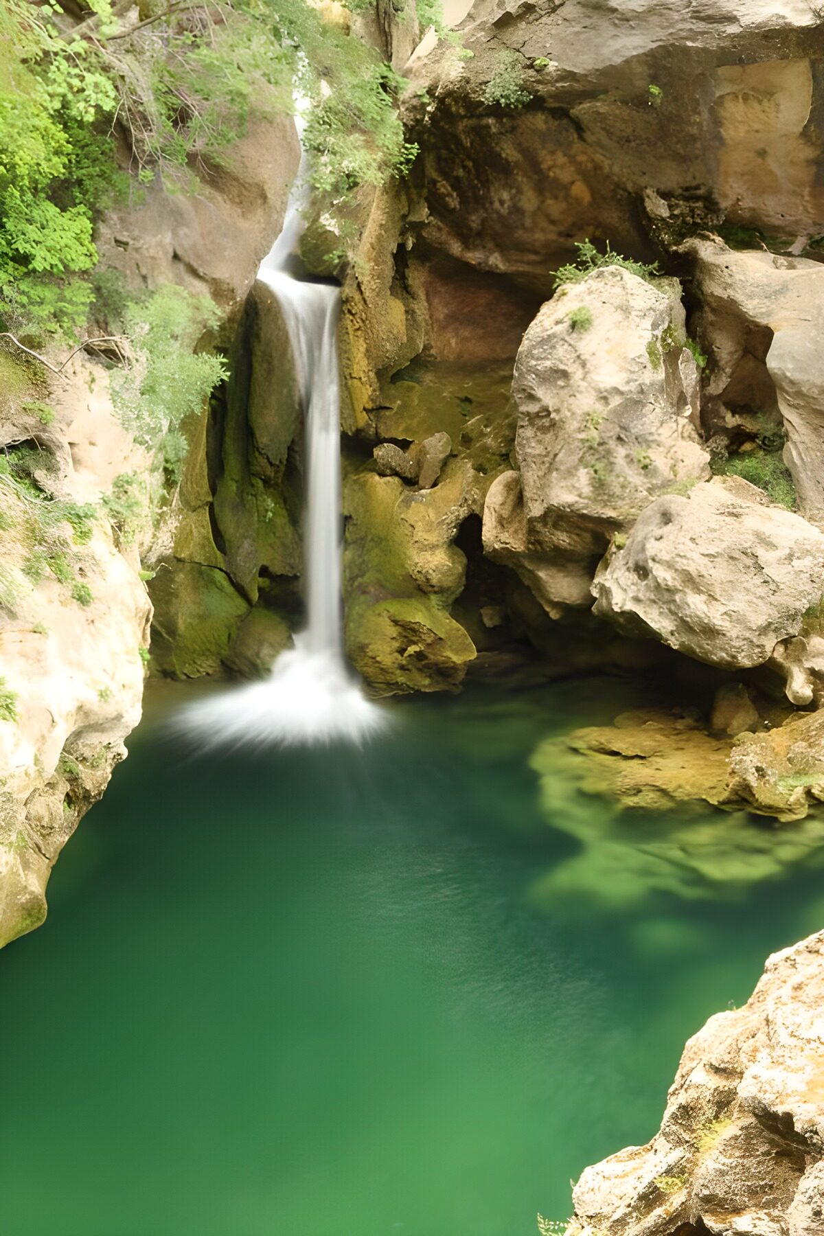 OCCOM9854095: Serene Waterfall Oasis