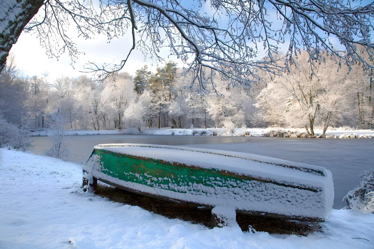 Winter Serenity by the River