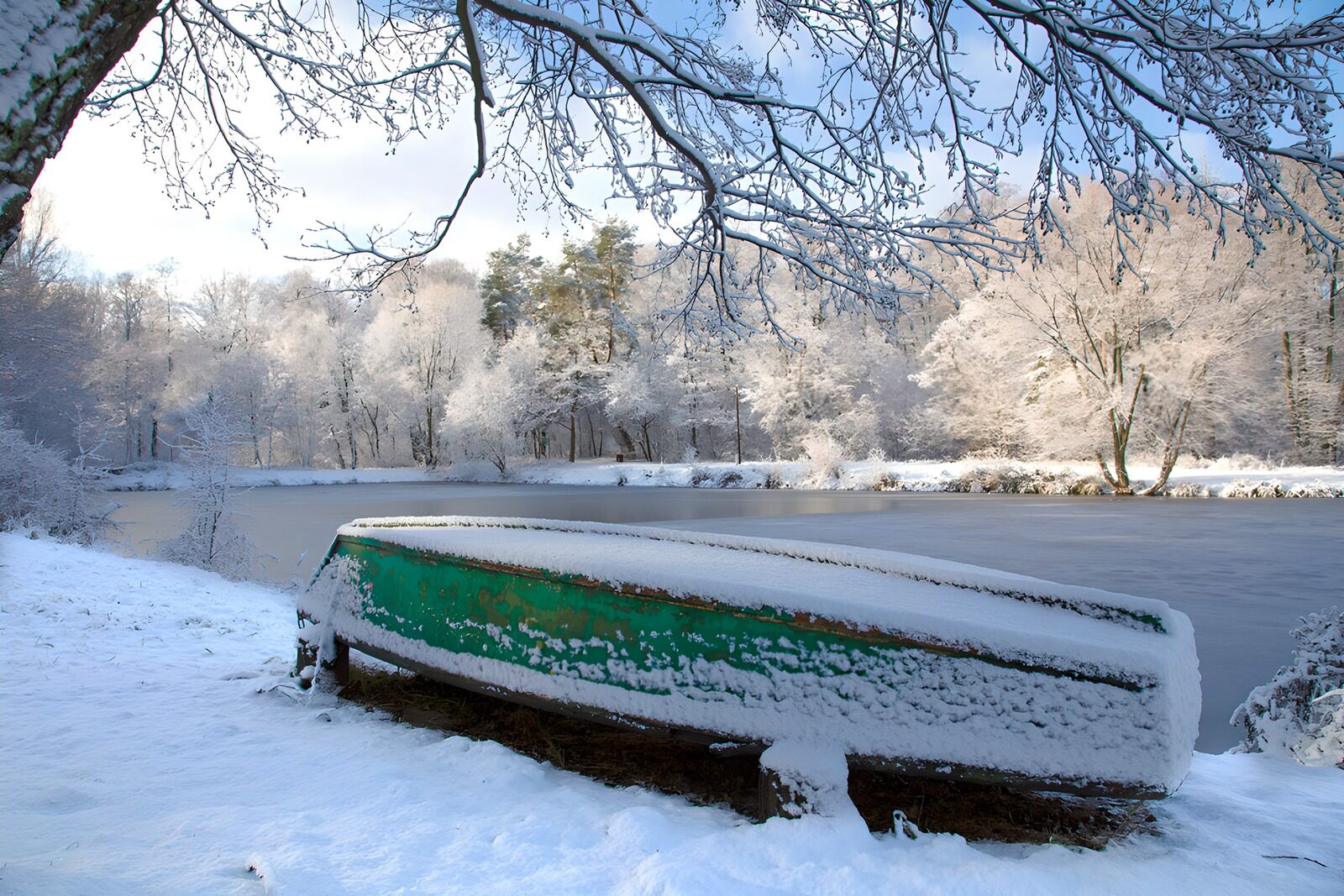 OCCOM9418735: Winter Serenity by the River