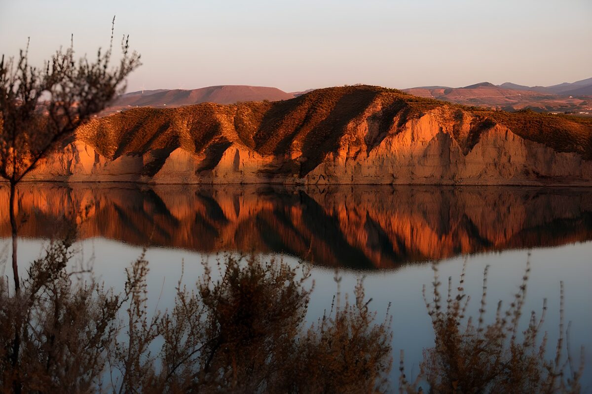 Serene Reflections at Dusk