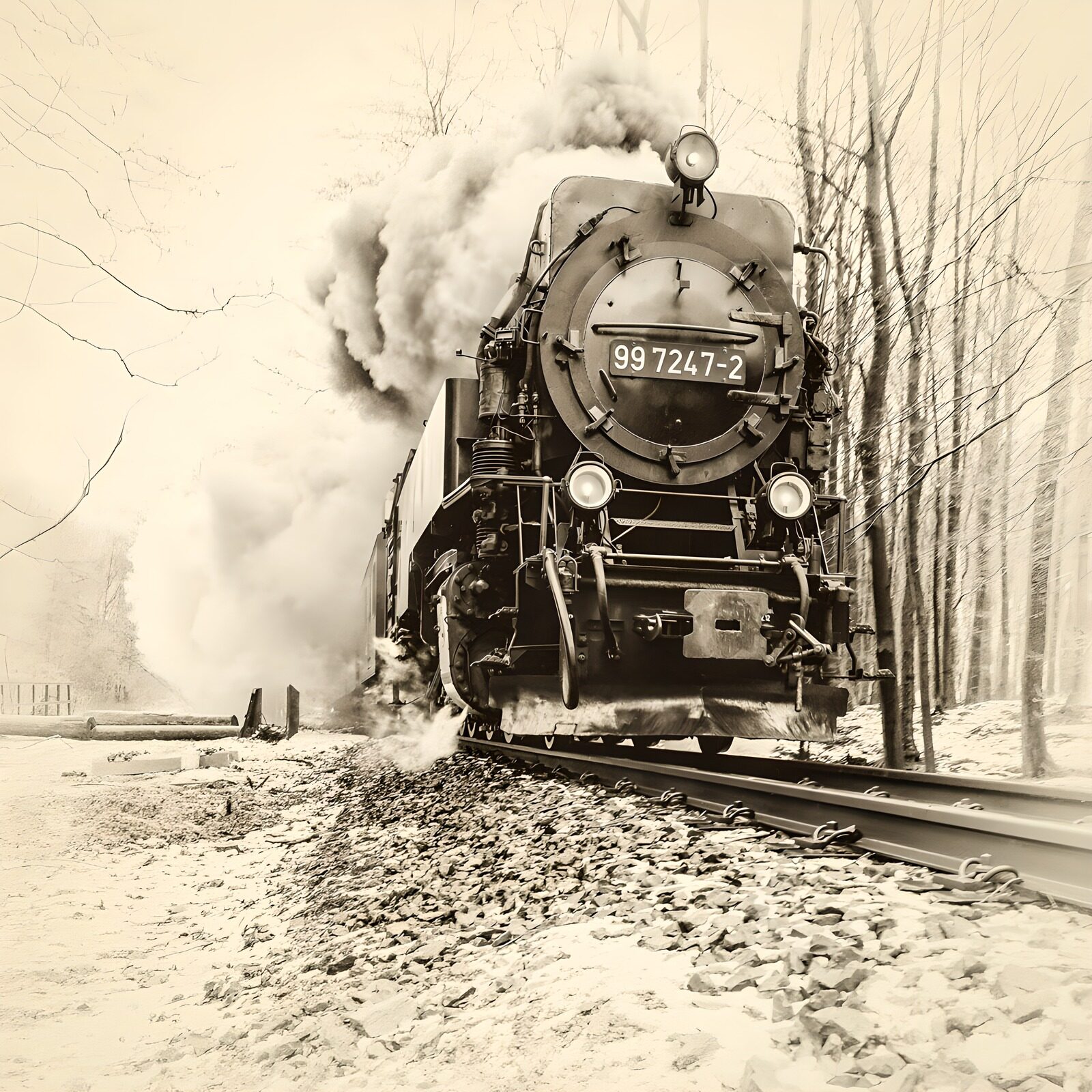 OCCOM8519260: Vintage Steam Train in Motion
