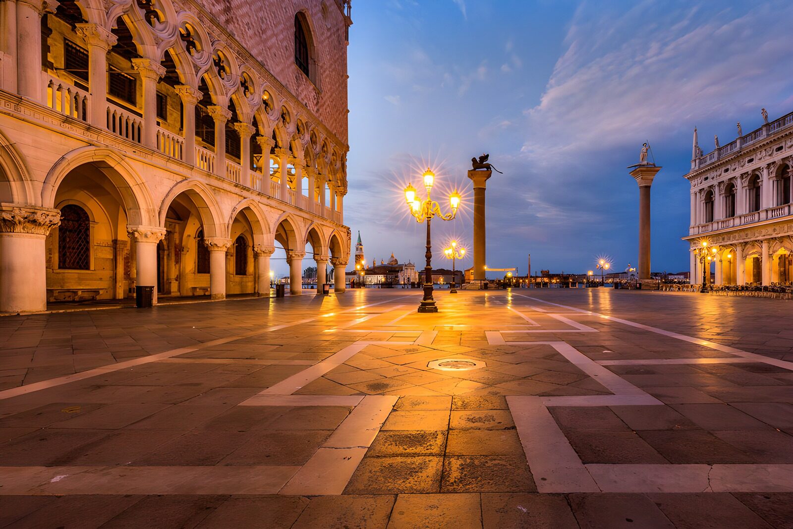 OCCOM1084107: Serene Dawn at St. Mark's Square
