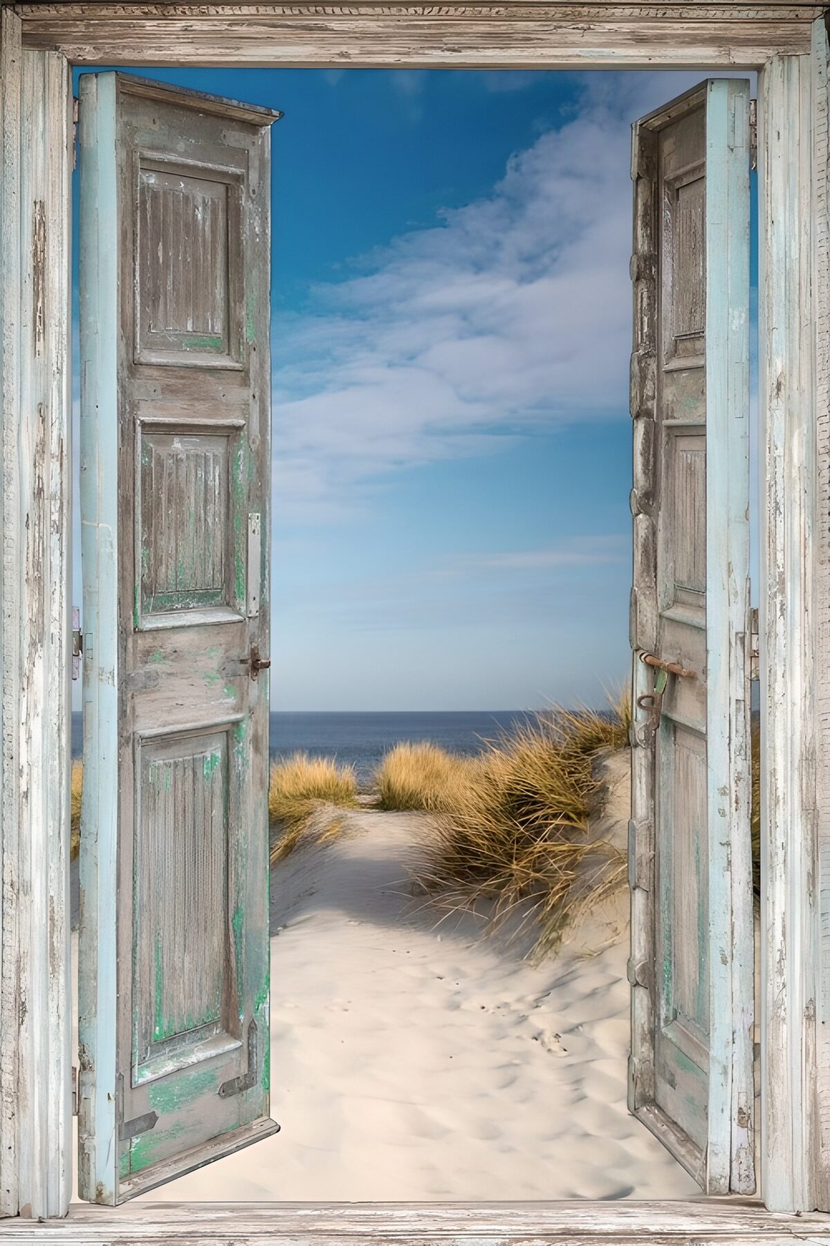 Open Door to Coastal Serenity