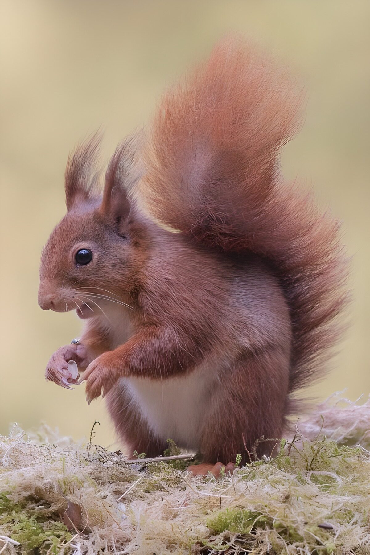 Charming Red Squirrel in Nature