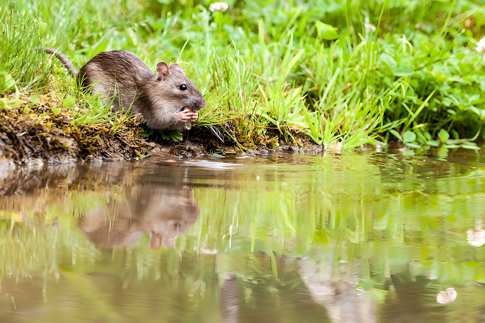 OCCOM3759196: Curious Rodent by the Water's Edge