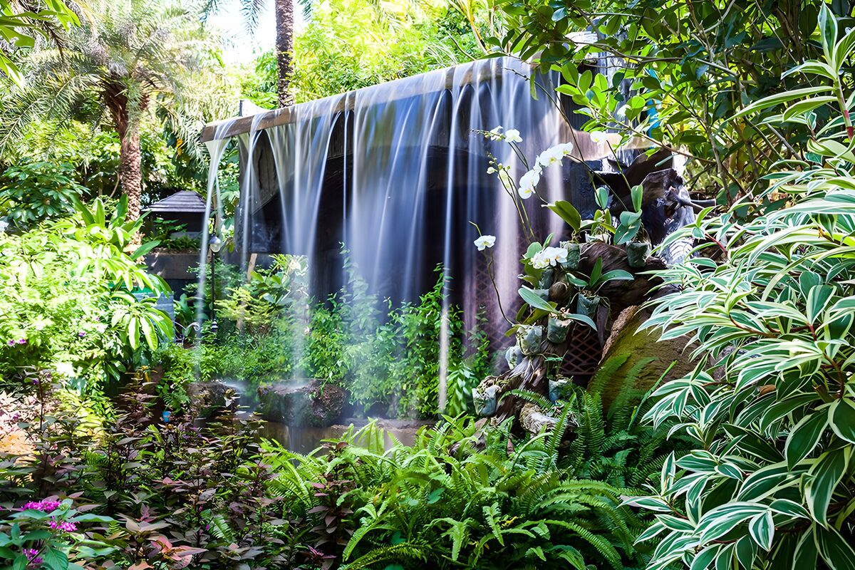 Tropical Waterfall Serenity