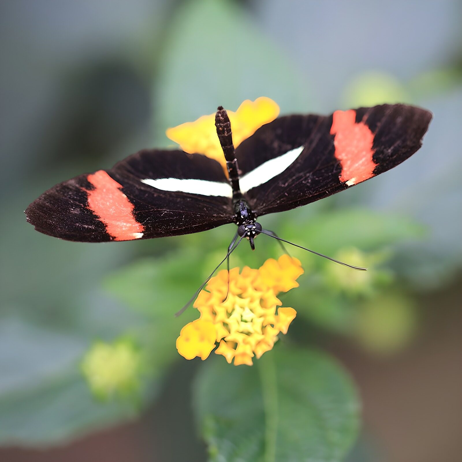 OCCOM3897512: Vibrant Butterfly on Bright Yellow Flower