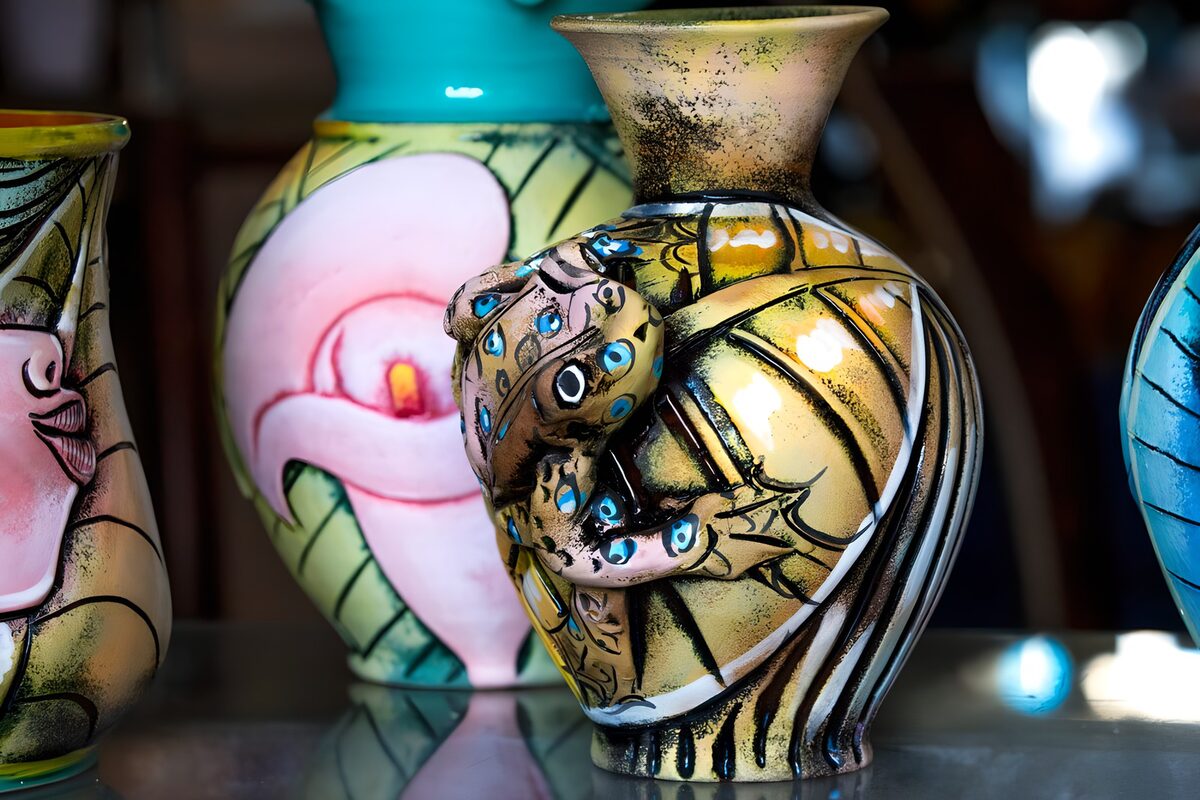 Vibrant Artisan Vase with Unique Design