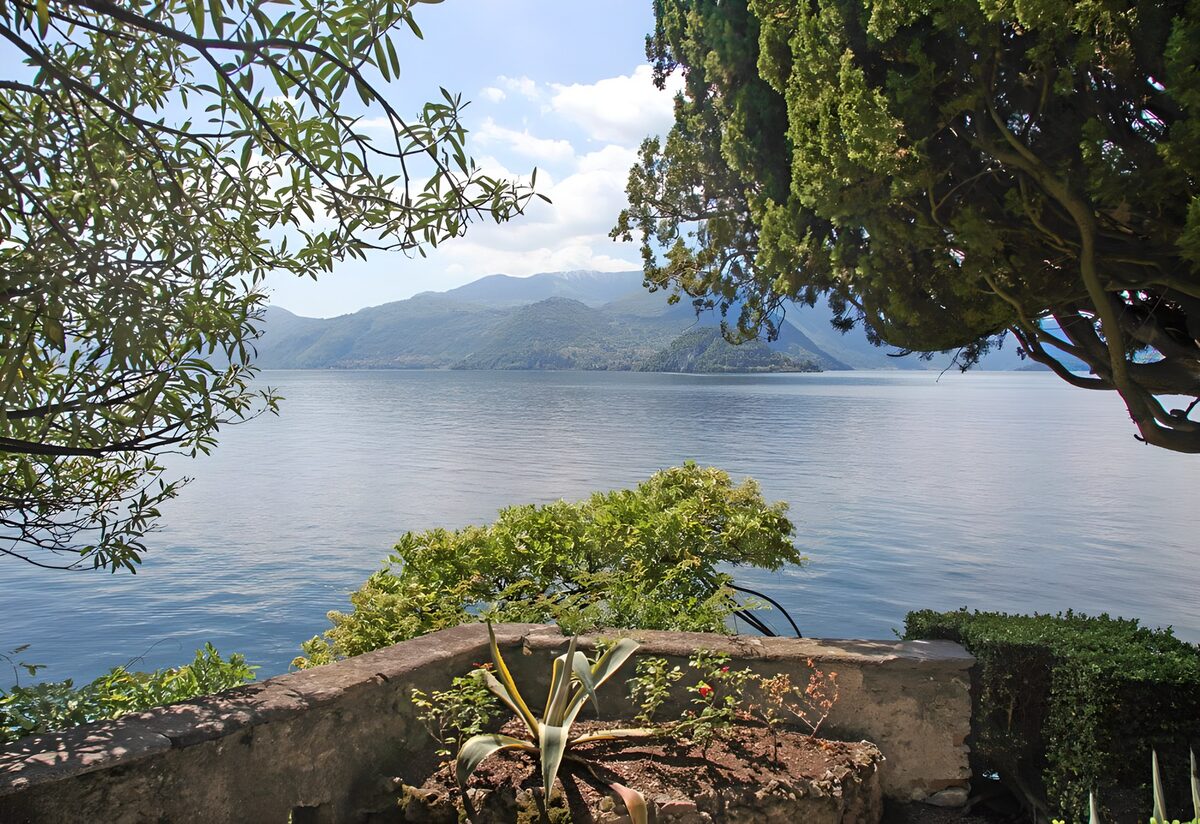 OCCOM1398712: Serene Lake View Framed by Lush Greenery