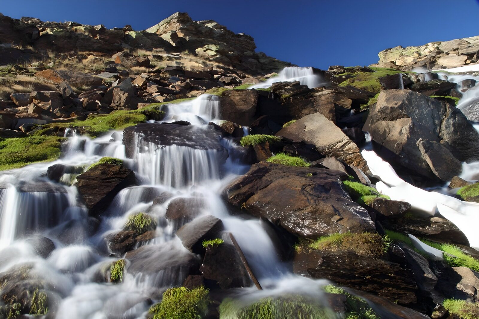 OCCOM9178743: Serene Mountain Stream Flowing Over Rocks