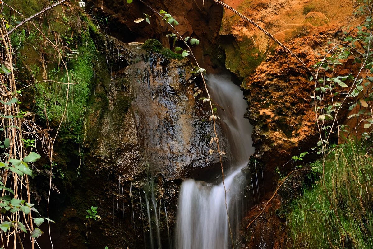 Serene Waterfall in Nature