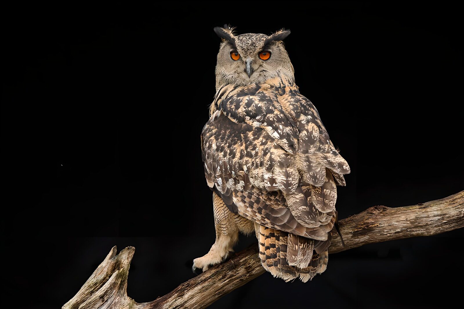 OCCOM9023378: Majestic Owl on a Branch