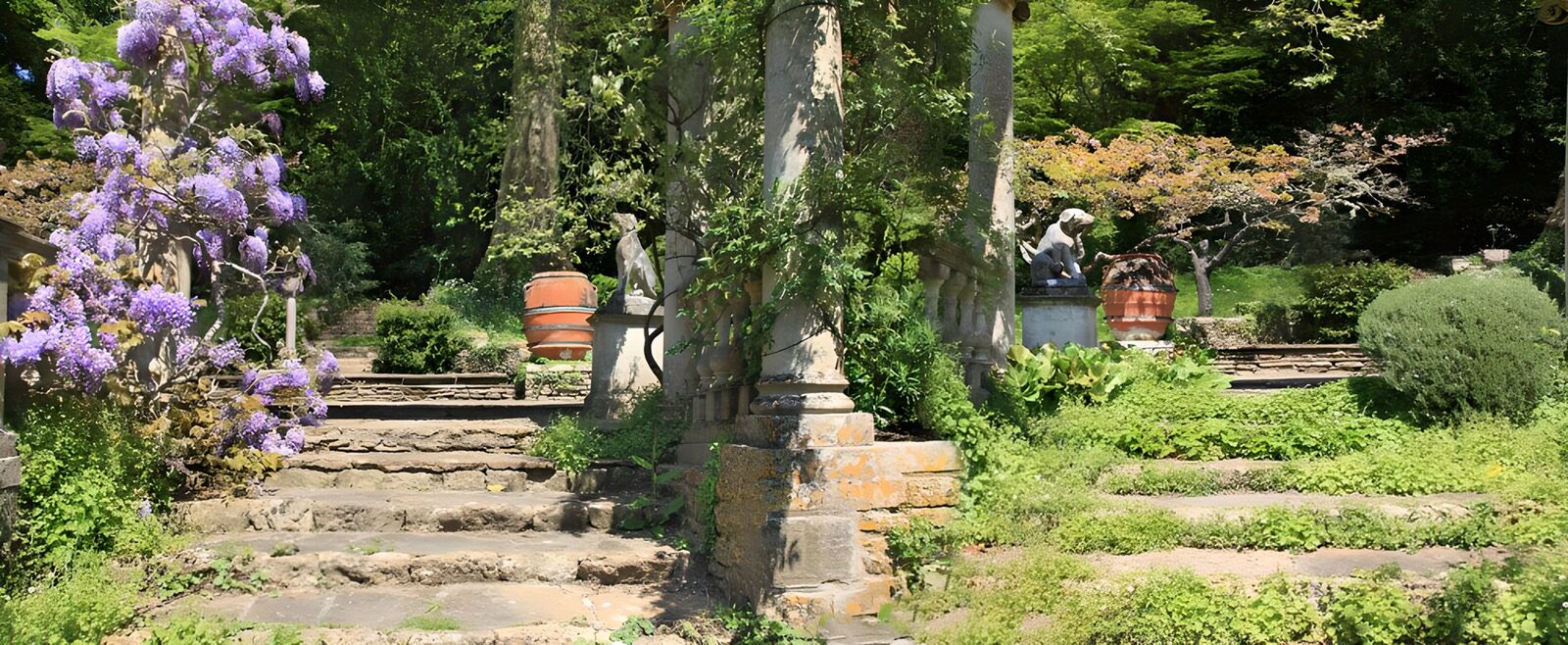OCCOM6682460: Serene Garden Pathway in Spring