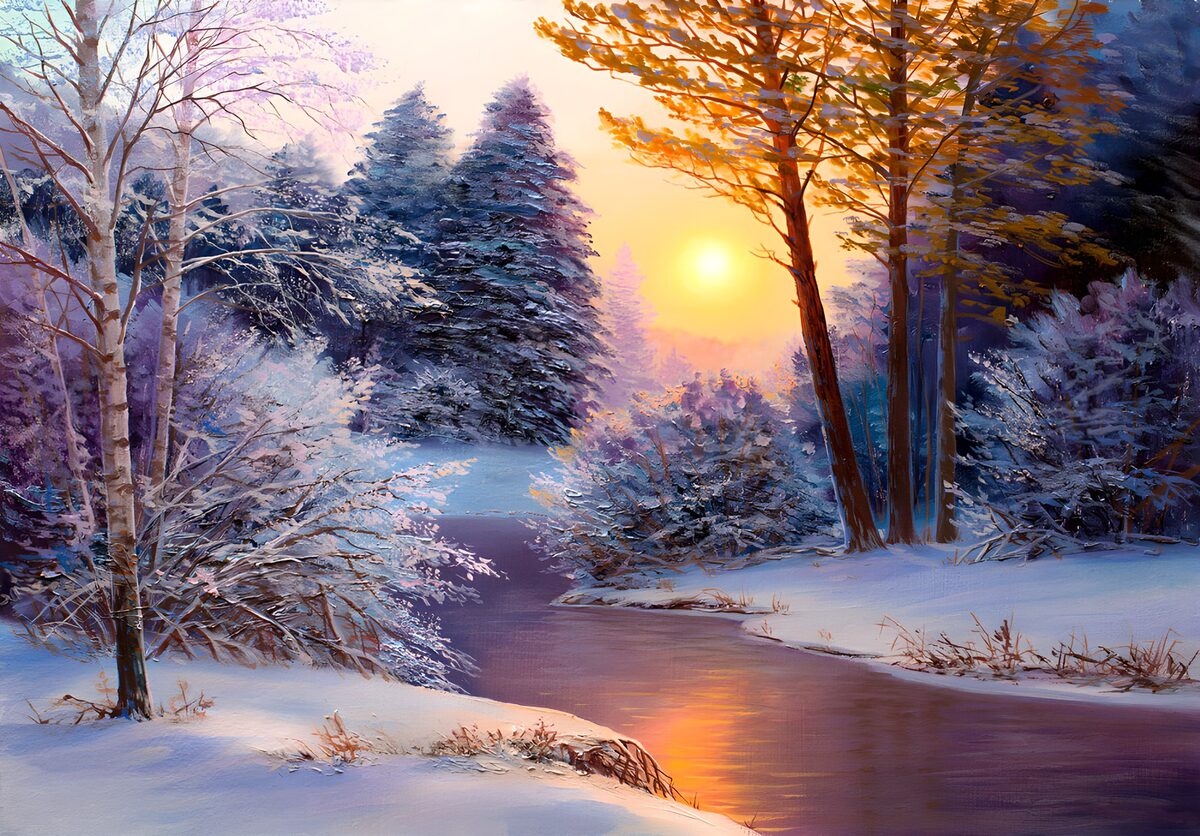 OCCOM5414639: Serene Winter Sunset