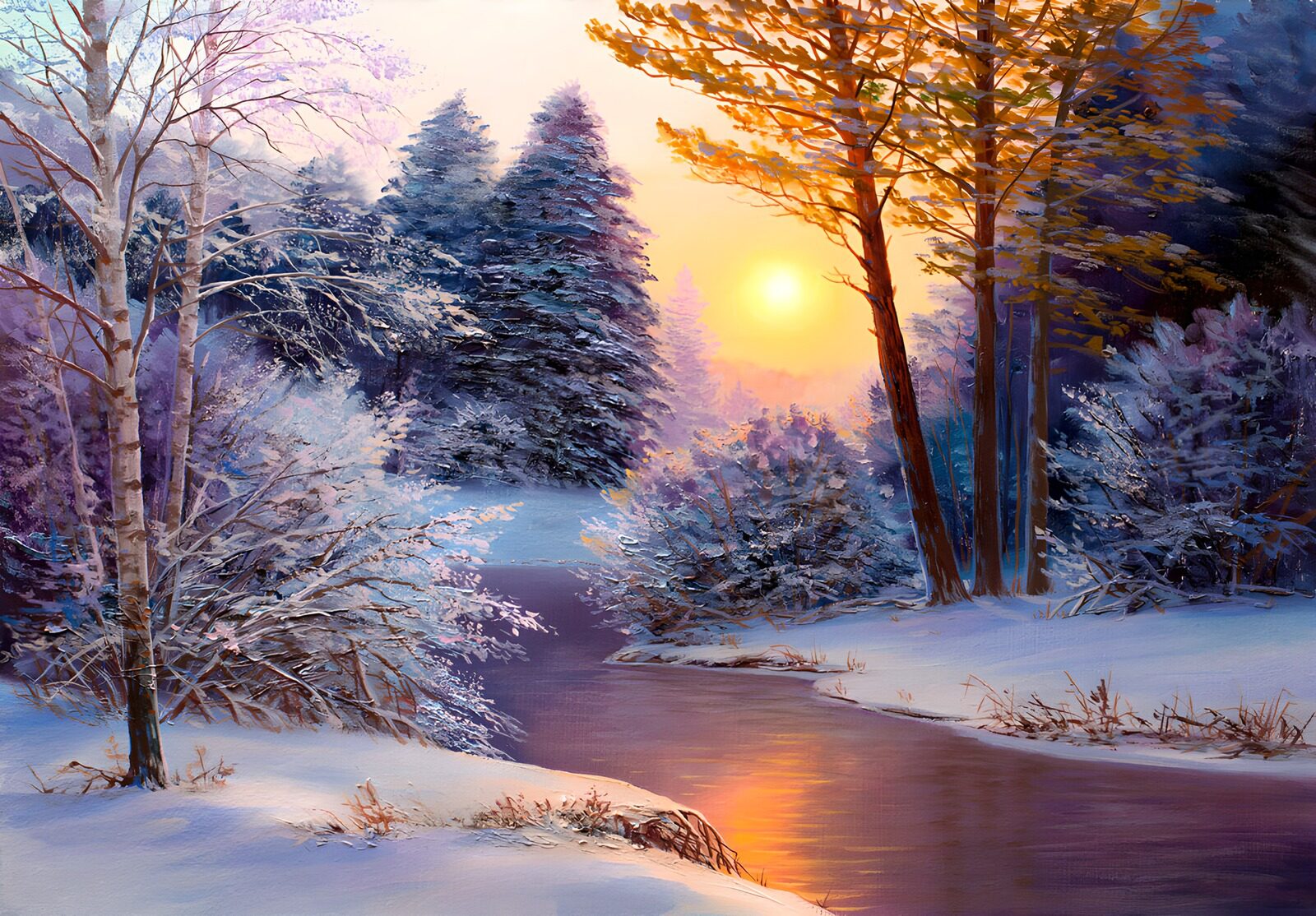 OCCOM5414639: Serene Winter Sunset