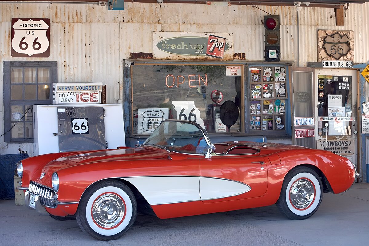 Classic Route 66 Corvette