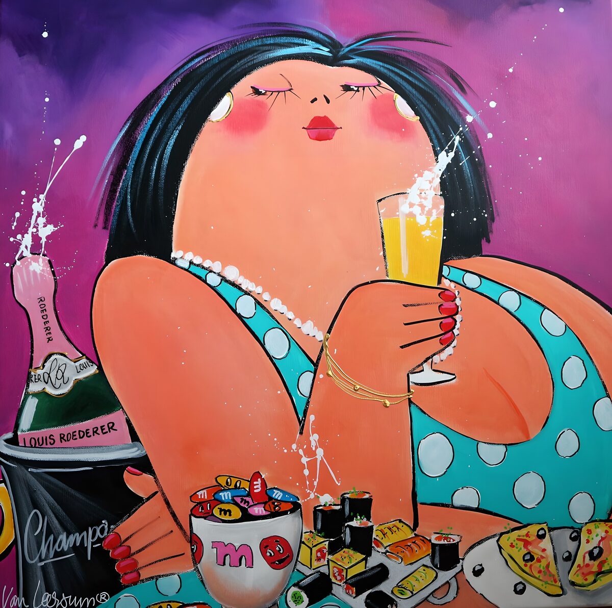 Celebrating Life with Bubbles and Treats