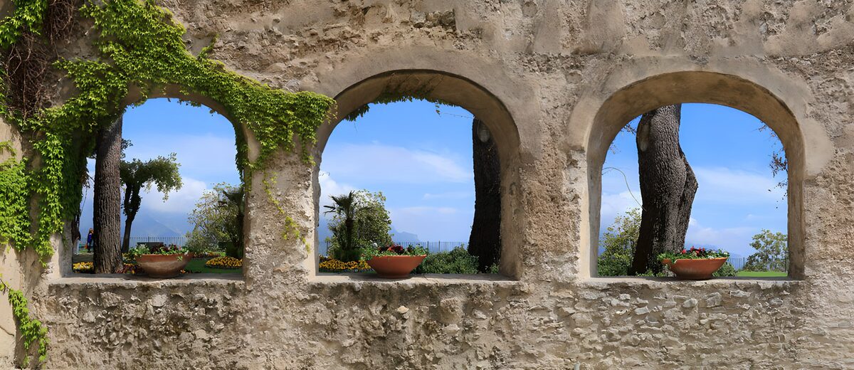 OCCOM7293557: Arched View Through Stone Wall