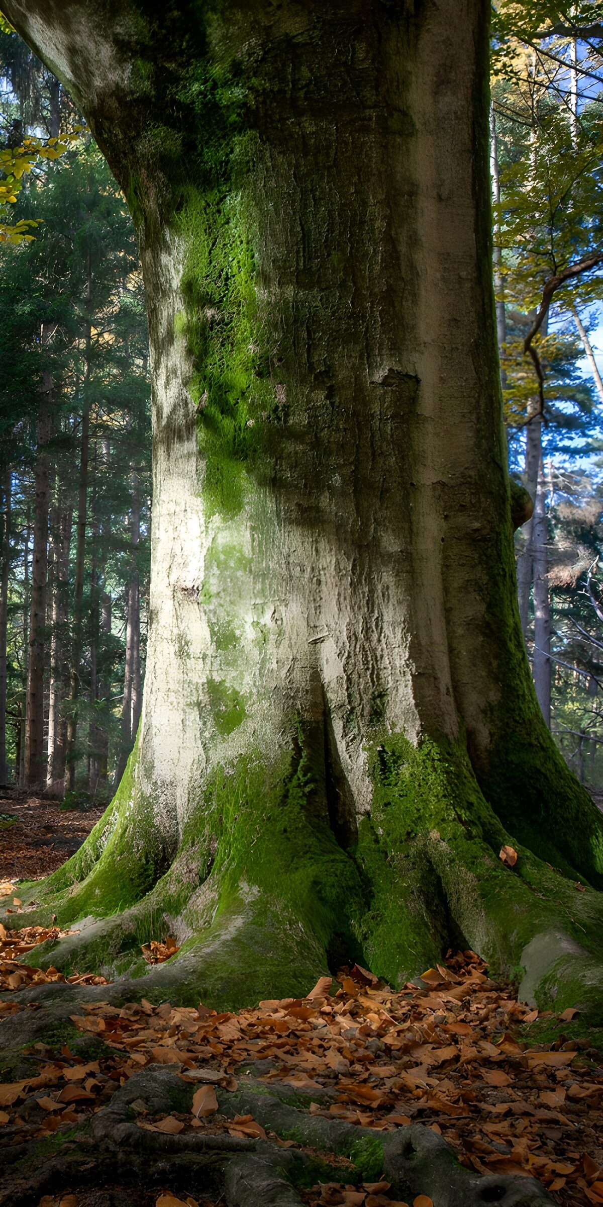 OCCOM5964229: Majestic Tree Trunk in Autumn Forest