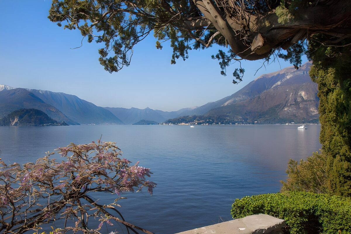 Serene Lake View Amidst Mountains