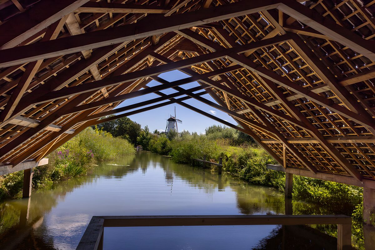 Tranquil View of a Dutch Windmill