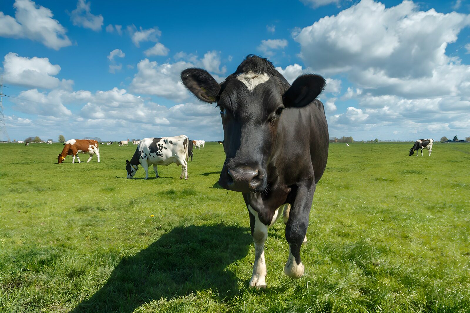 OCCOM6696463: Curious Cow in a Sunny Pasture