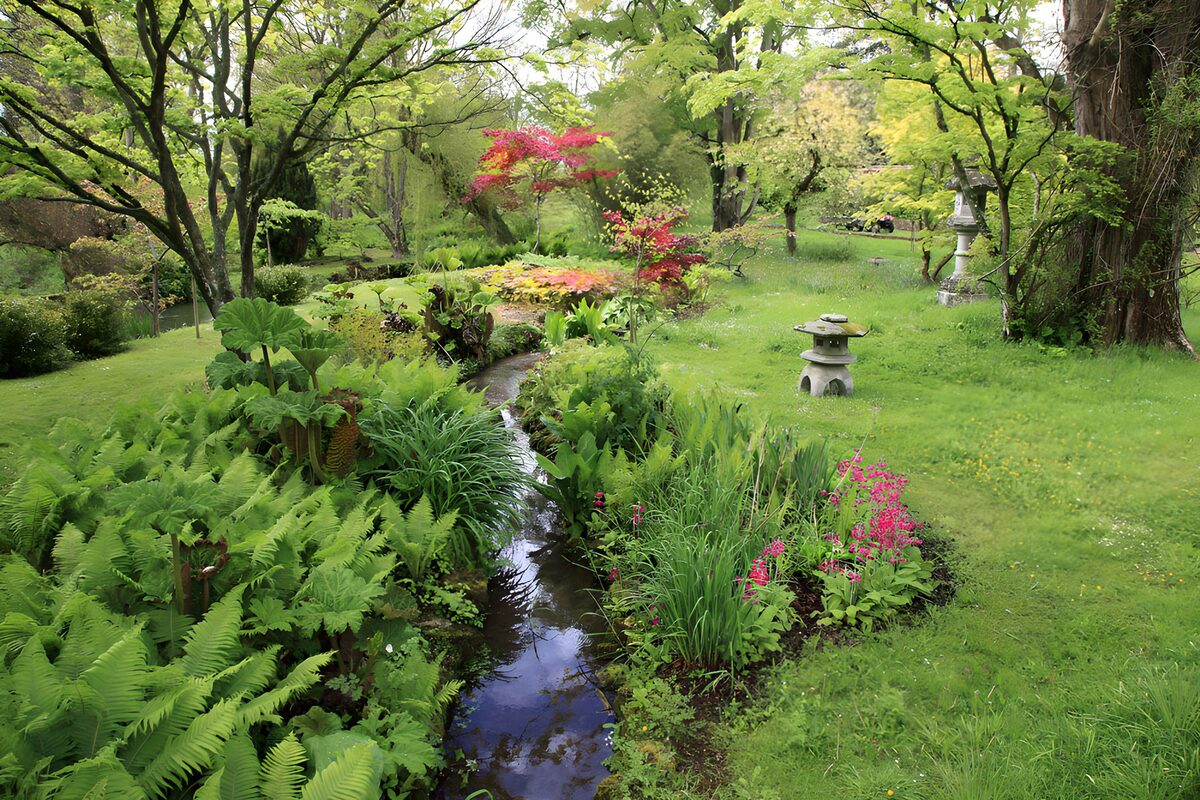 OCCOM3102735: Serene Garden Oasis with Stream