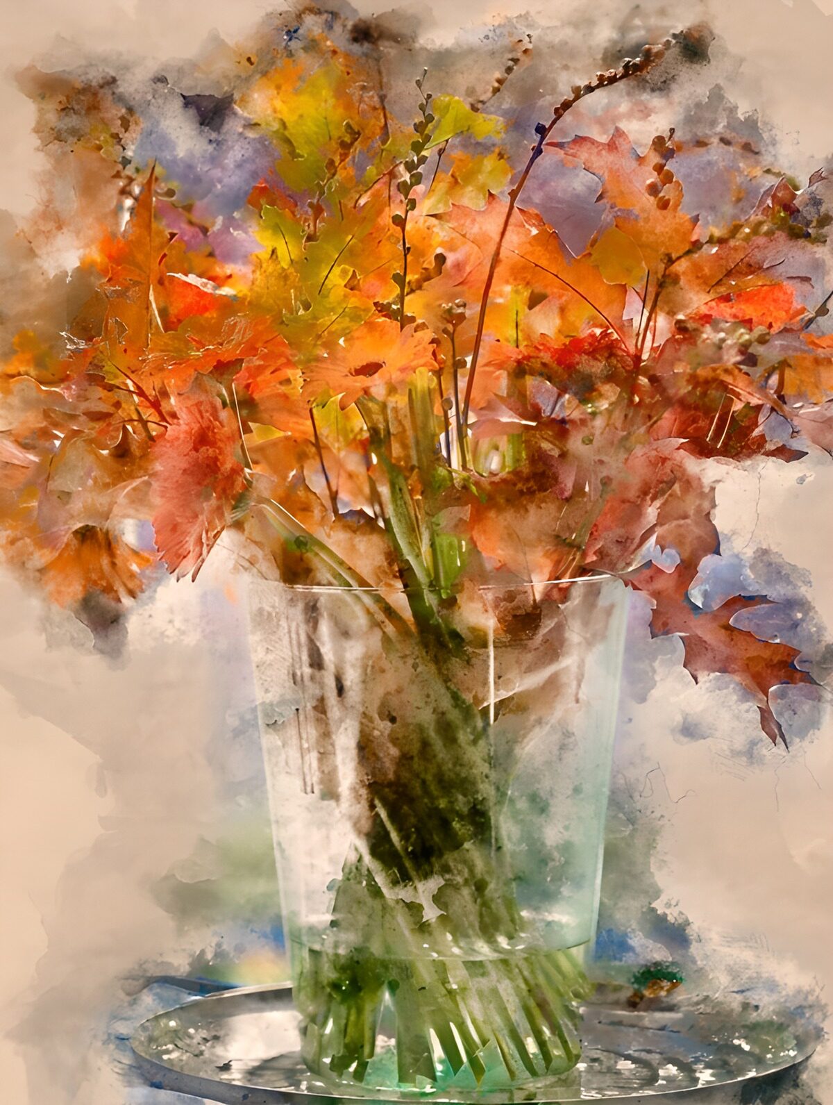 Autumn Leaves Arrangement