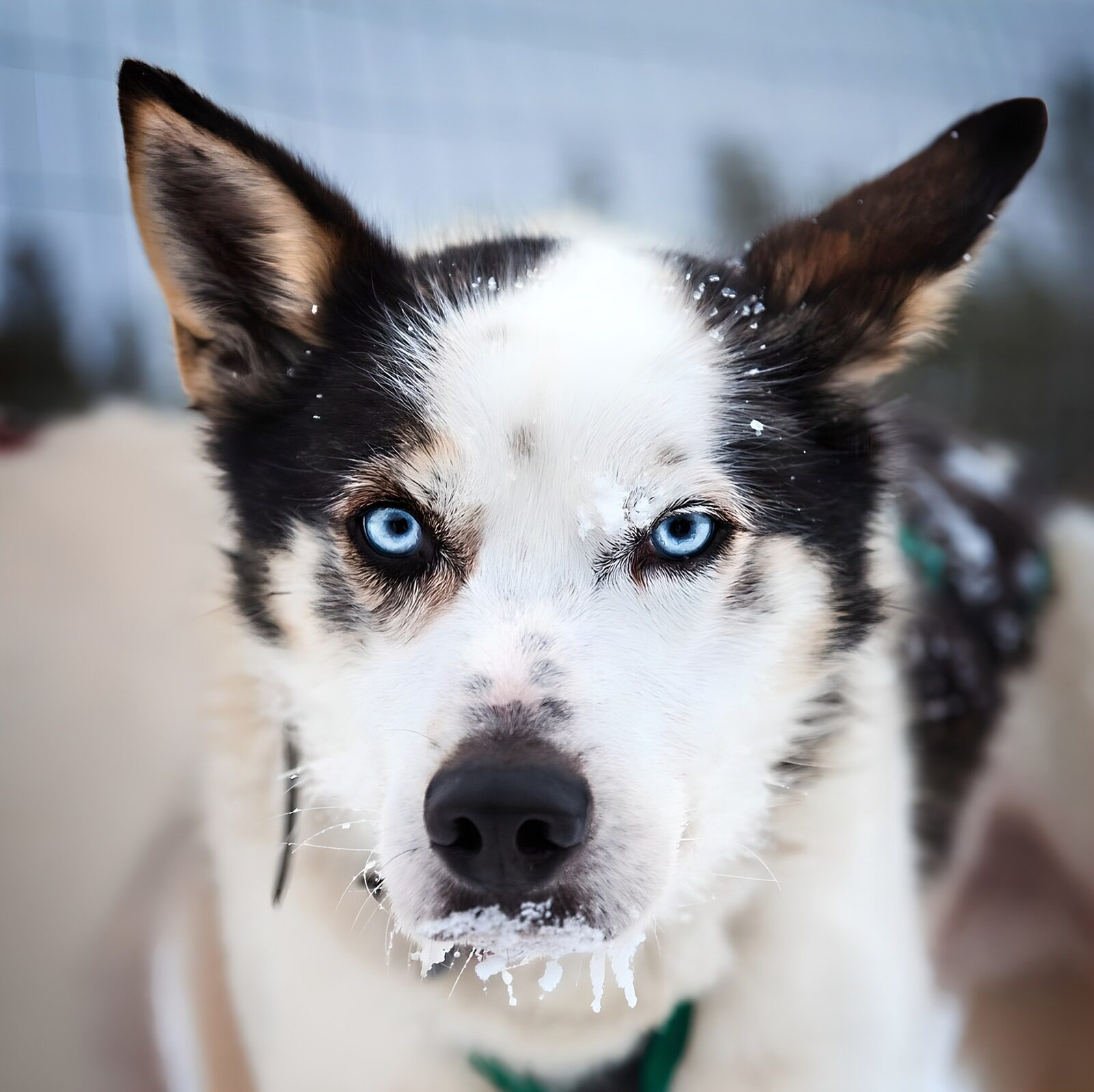 OCCOM3578492: Majestic Husky with Ice-Covered Fur