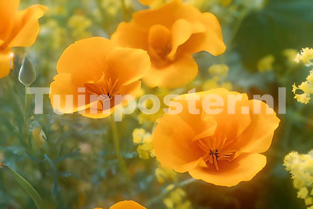 Vibrant Orange Poppies in Bloom