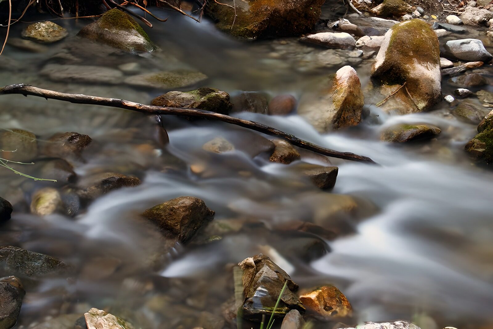 OCCOM1516761: Tranquil Stream Flowing Over Stones