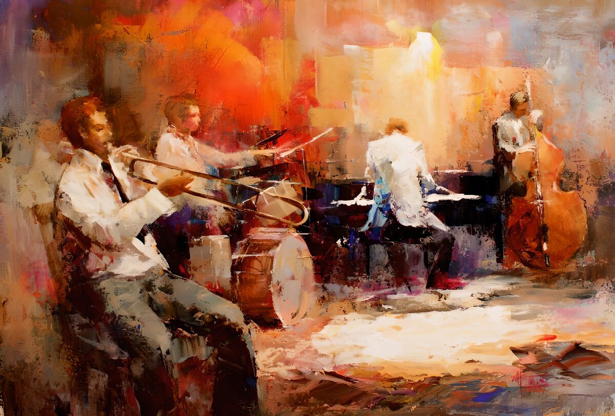 Vibrant Jazz Ensemble in Action