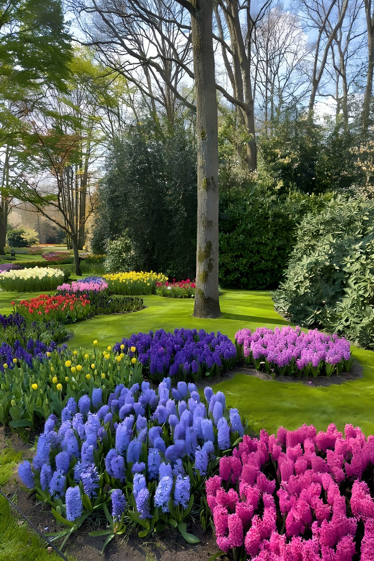 OCCOM9824820: Vibrant Spring Flower Garden