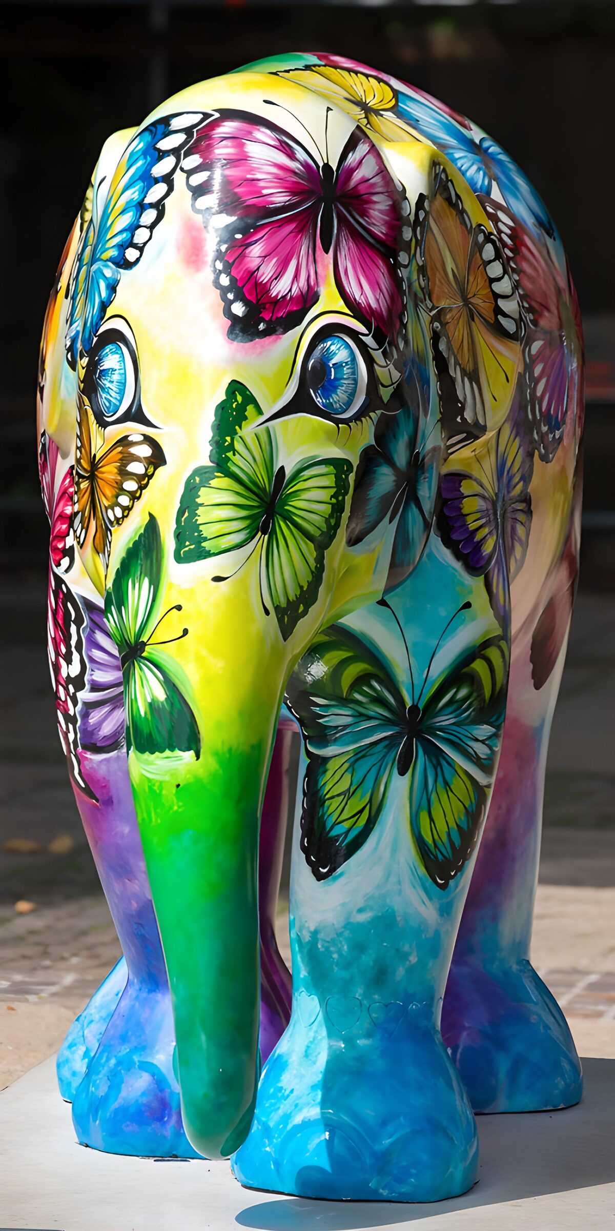 OCCOM4761597: Colorful Elephant with Butterflies