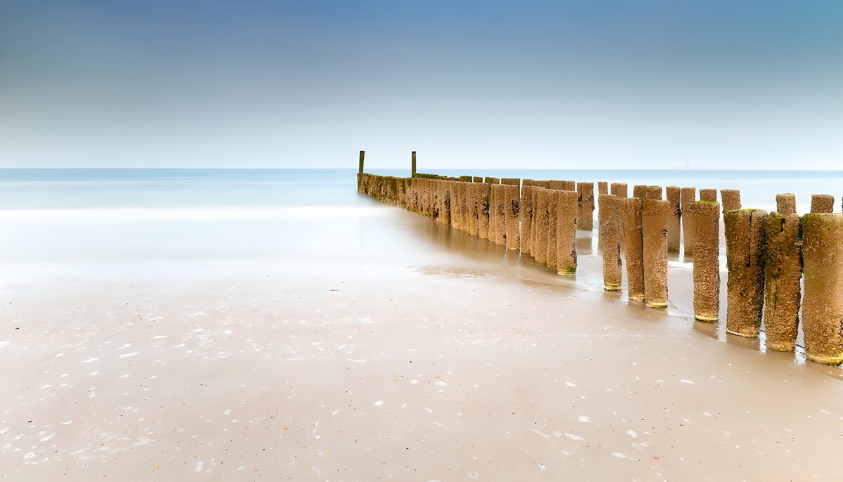 Tranquil Shoreline Breakwater