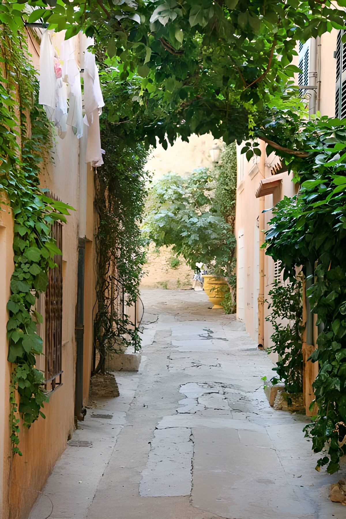 Serene Green Alleyway Charm