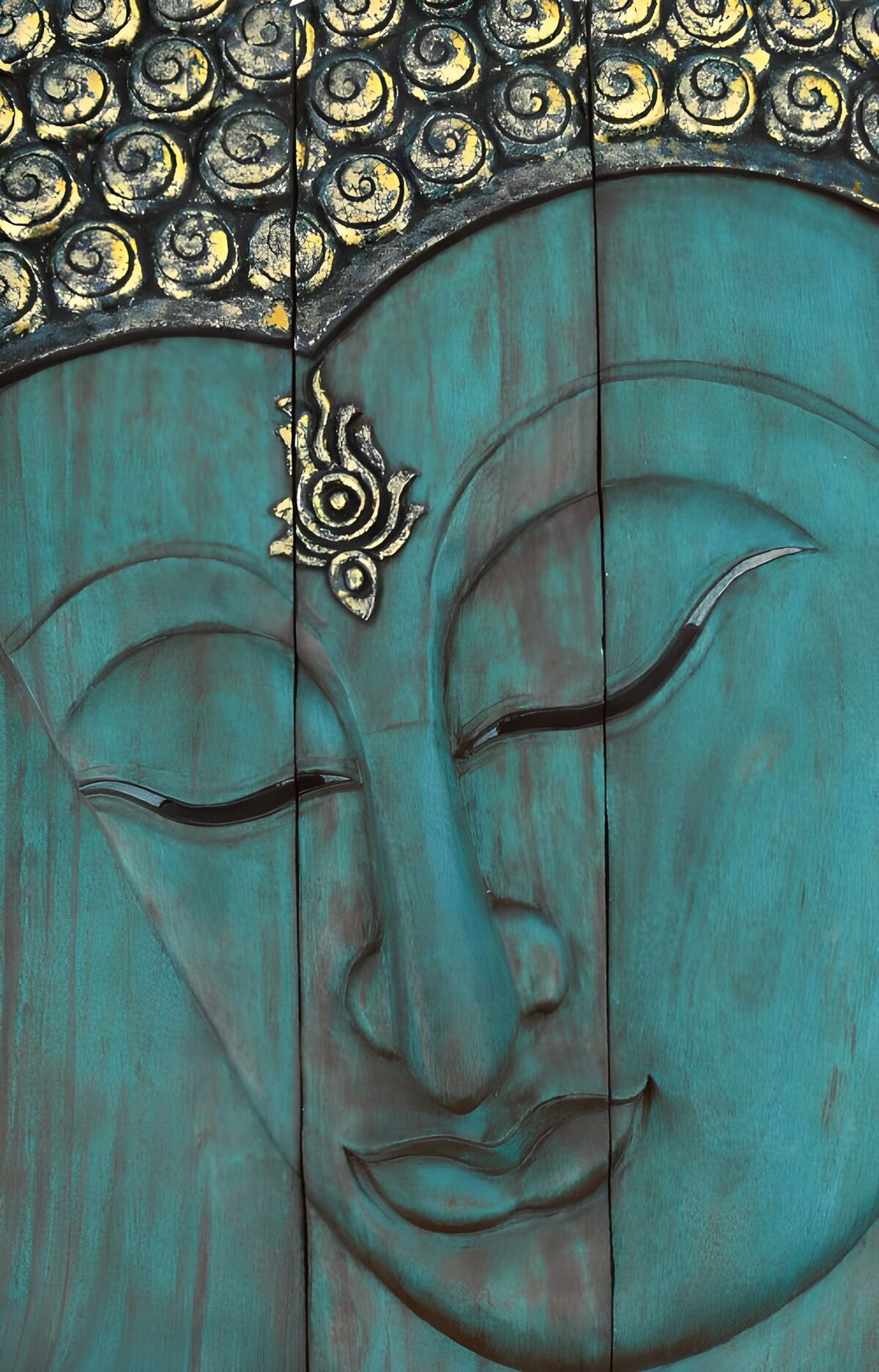 Tranquil Buddha Face Art